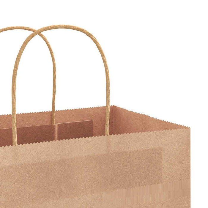 Pungi de hârtie 50 buc cu mânere maro 21x11x36 cm WALTI