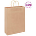 Pungi de hârtie 50 buc cu mânere maro 32x12x42 cm - WALTI WALTI