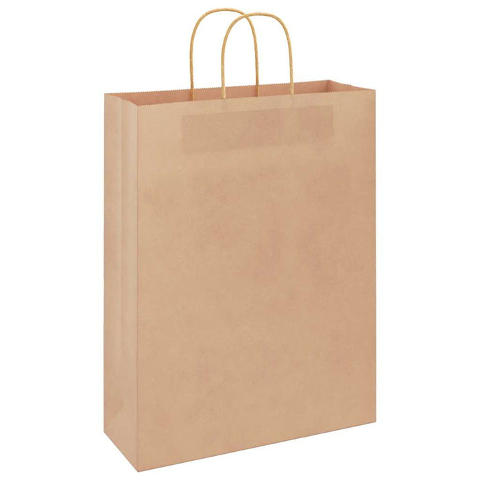 Pungi de hârtie 50 buc cu mânere maro 32x12x42 cm - WALTI WALTI