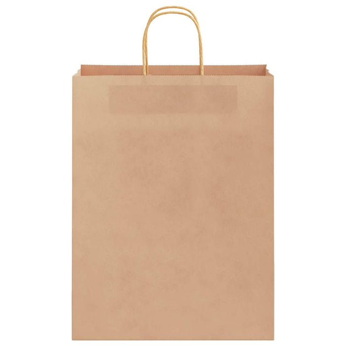 Pungi de hârtie 50 buc cu mânere maro 32x12x42 cm - WALTI WALTI