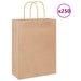 Pungi de hârtie 250 buc cu mânere maro 26x12x35 cm - WALTI WALTI