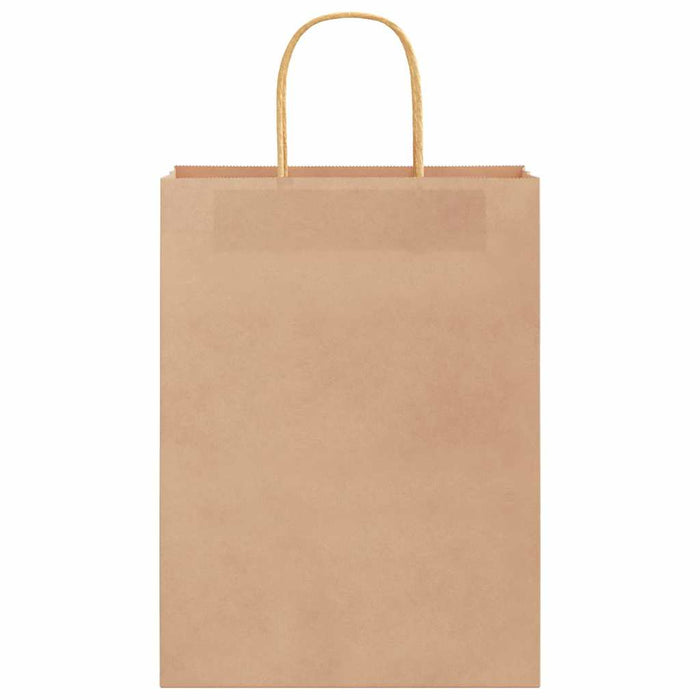 Pungi de hârtie 250 buc cu mânere maro 26x12x35 cm - WALTI WALTI