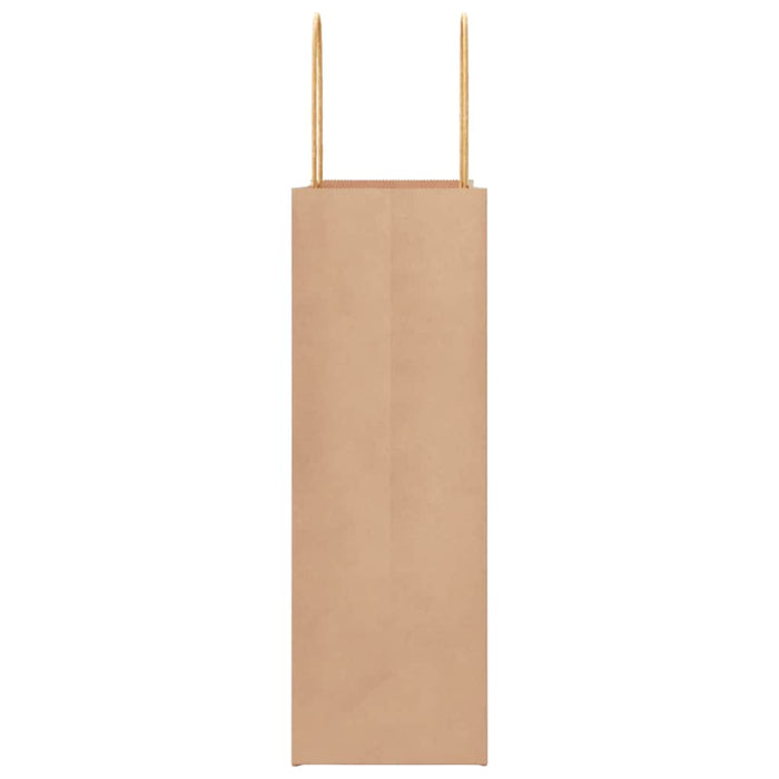 Pungi de hârtie 250 buc cu mânere maro 26x12x35 cm - WALTI WALTI