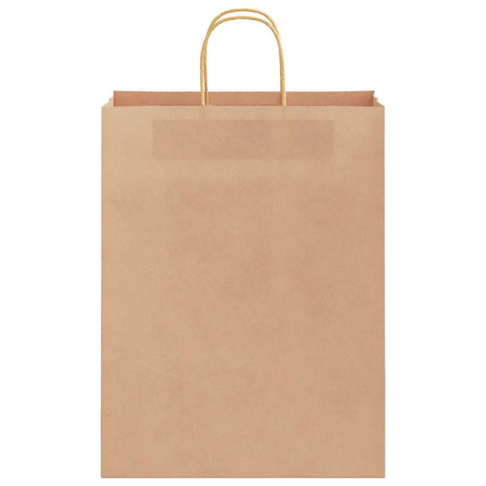 Pungi de hârtie 250 buc cu mânere maro 32x12x42 cm - WALTI WALTI