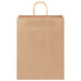 Pungi de hârtie 250 buc cu mânere maro 32x12x42 cm - WALTI WALTI