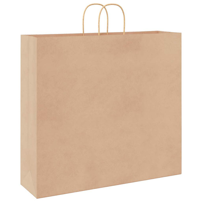 Pungi de hârtie 250 buc cu mânere maro 54x15x49 cm WALTI