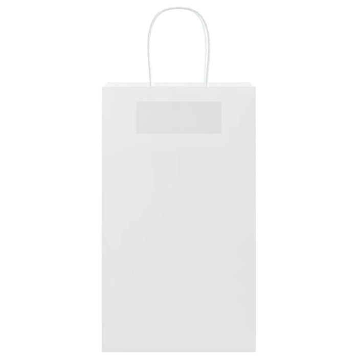 Pungi de hârtie 50 buc cu mânere albe 21x11x36 cm - WALTI WALTI