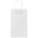 Pungi de hârtie 50 buc cu mânere albe 21x11x36 cm - WALTI WALTI