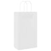 Pungi de hârtie 50 buc cu mânere albe 21x11x36 cm - WALTI WALTI