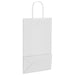 Pungi de hârtie 50 buc cu mânere albe 21x11x36 cm - WALTI WALTI