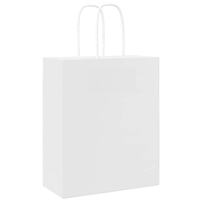 Pungi de hârtie 250 buc cu mânere albe 18x8x22 cm - WALTI WALTI