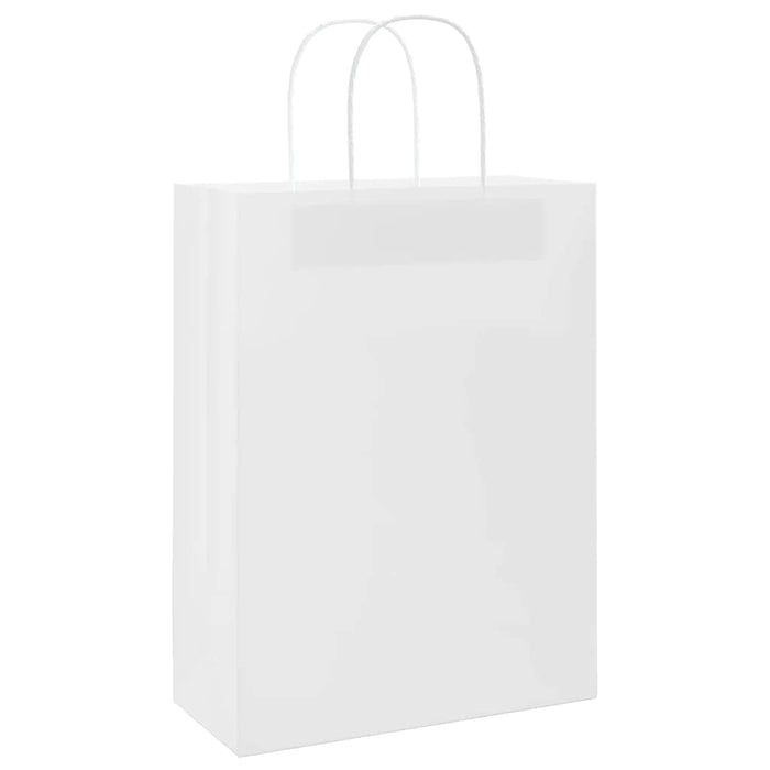 Pungi de hârtie 250 buc cu mânere albe 26x12x35 cm - WALTI WALTI