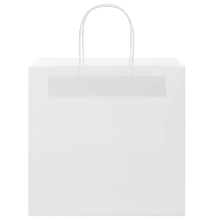 Pungi de hârtie 250 buc cu mânere albe 26x17x25 cm WALTI