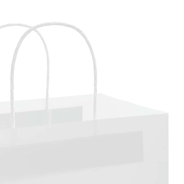 Pungi de hârtie 250 buc cu mânere albe 26x17x25 cm WALTI