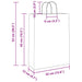 Pungi de hârtie 250 buc cu mânere albe 32x12x42 cm - WALTI WALTI