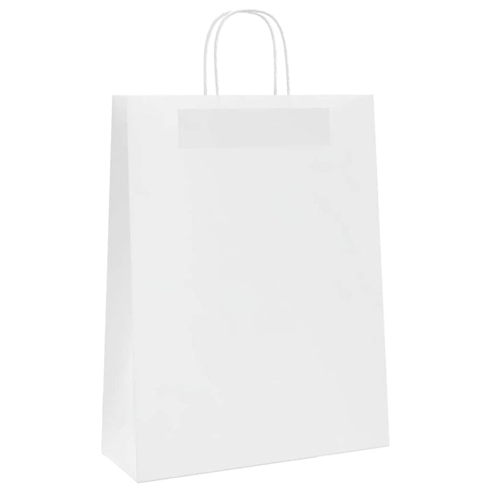Pungi de hârtie 250 buc cu mânere albe 32x12x42 cm - WALTI WALTI