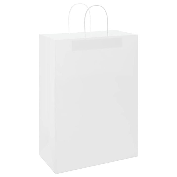 Pungi de hârtie 250 buc cu mânere albe 32x17x44 cm - WALTI WALTI