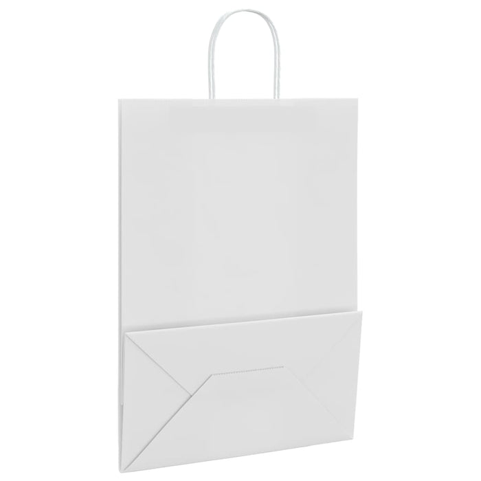Pungi de hârtie 250 buc cu mânere albe 32x17x44 cm - WALTI WALTI