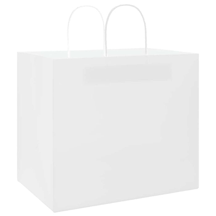 Pungi de hârtie 250 buc cu mânere albe 32x22x28 cm - WALTI WALTI