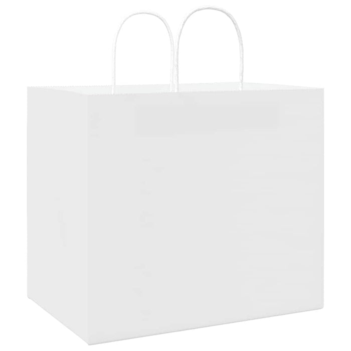 Pungi de hârtie 250 buc cu mânere albe 32x22x28 cm - WALTI WALTI