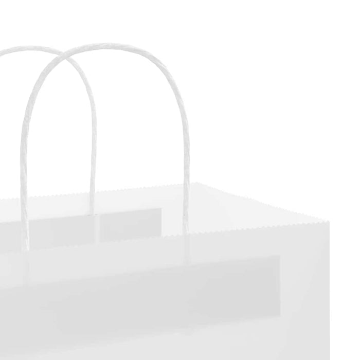 Pungi de hârtie 250 buc cu mânere albe 32x22x28 cm - WALTI WALTI