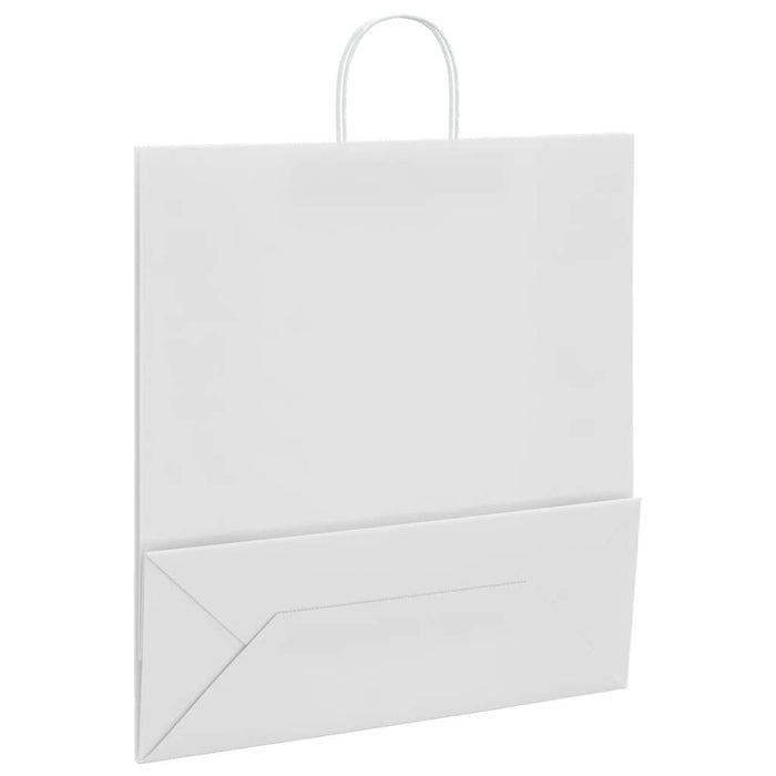 Pungi de hârtie 250 buc cu mânere albe 45x17x48 cm - WALTI WALTI