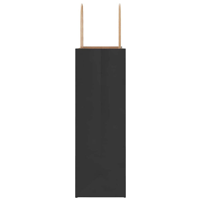 Pungi de hârtie 250 buc cu mânere negre 26x12x35 cm WALTI