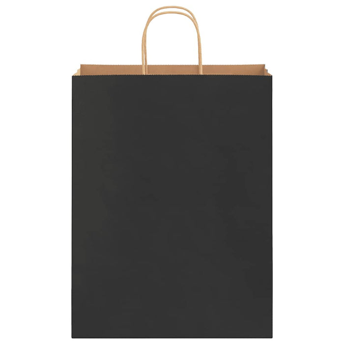 Pungi de hârtie 250 buc cu mânere negre 32x12x42 cm - WALTI WALTI