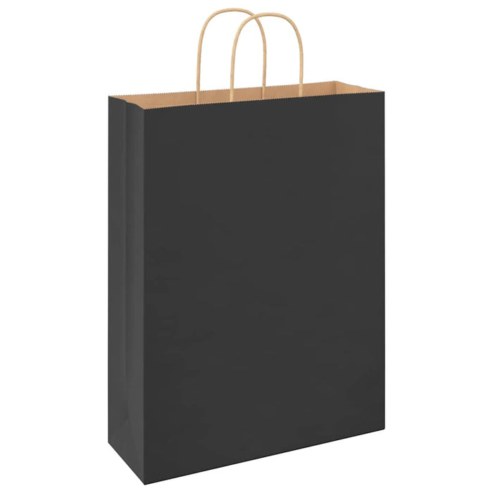 Pungi de hârtie 250 buc cu mânere negre 32x12x42 cm - WALTI WALTI