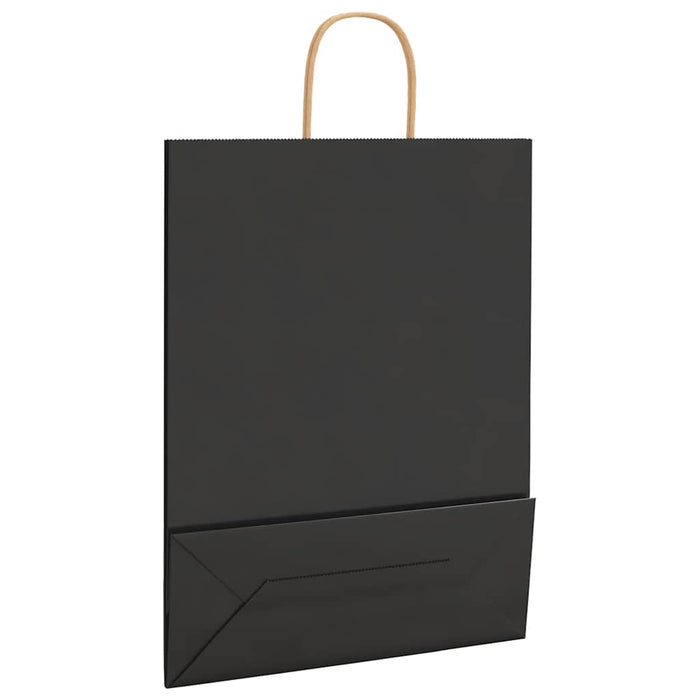 Pungi de hârtie 250 buc cu mânere negre 32x12x42 cm - WALTI WALTI