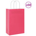 Pungi de hârtie 50 buc cu mânere roz 21x11x31 cm - WALTI WALTI