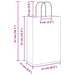 Pungi de hârtie 50 buc cu mânere roz 21x11x31 cm - WALTI WALTI