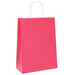 Saci de hârtie 50 buc cu mânere roz 26x12x35 cm - WALTI WALTI