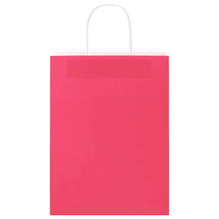 Saci de hârtie 50 buc cu mânere roz 26x12x35 cm - WALTI WALTI