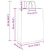 Pungi de hârtie 50 buc cu mânere roz 32x12x42 cm - WALTI WALTI