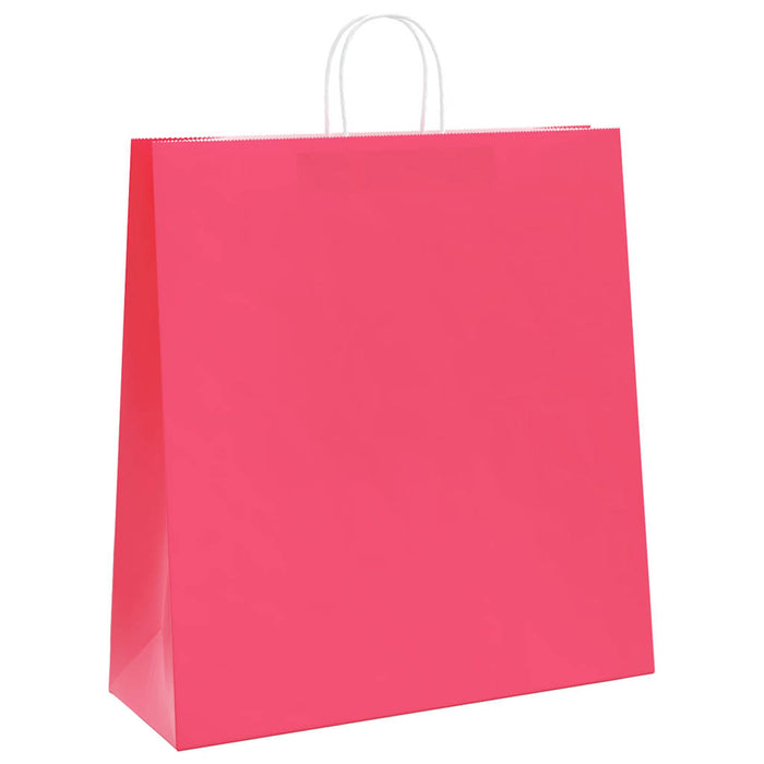 Pungi de hârtie 50 buc cu mânere roz 45x17x48 cm - WALTI WALTI
