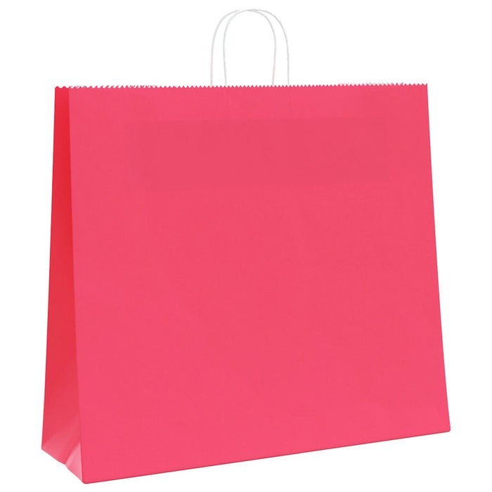 Pungi de hârtie 50 buc cu mânere roz 54x15x49 cm WALTI