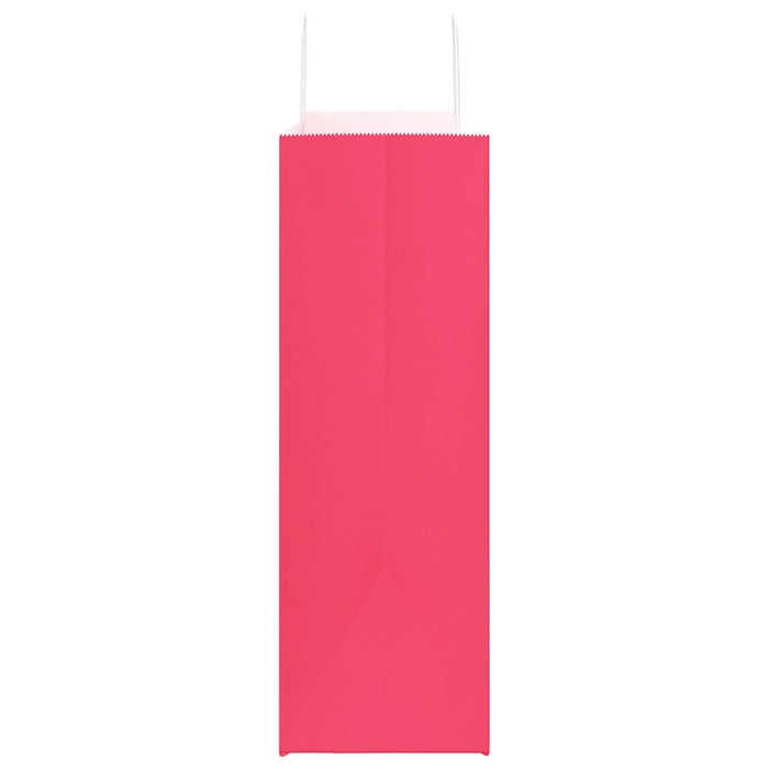 Pungi de hârtie 50 buc cu mânere roz 54x15x49 cm WALTI