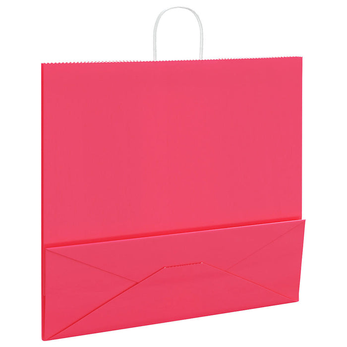 Pungi de hârtie 50 buc cu mânere roz 54x15x49 cm WALTI