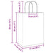 Pungi de hârtie 250 buc cu mânere roz 21x11x28 cm - WALTI WALTI