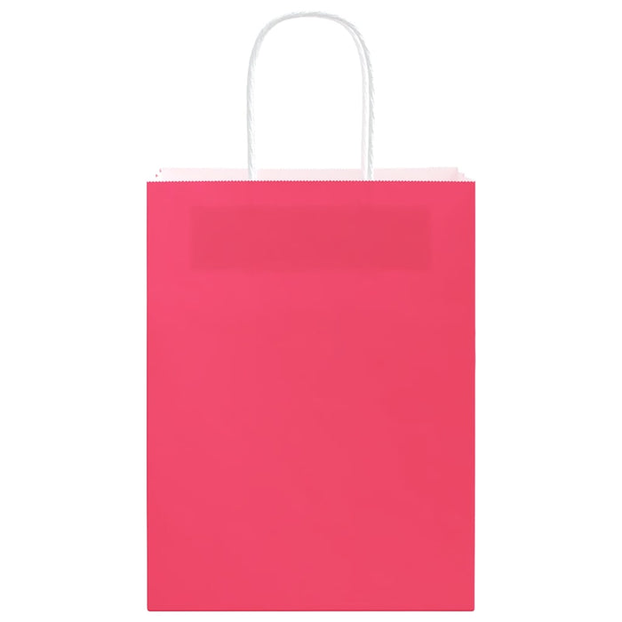Pungi de hârtie 250 buc cu mânere roz 21x11x28 cm - WALTI WALTI