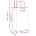 Pungi de hârtie 250 buc cu mânere roz 21x11x36 cm - WALTI WALTI