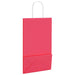 Pungi de hârtie 250 buc cu mânere roz 21x11x36 cm - WALTI WALTI