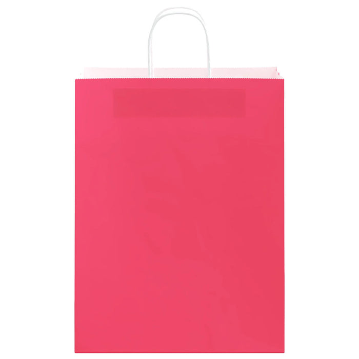 Pungi de hârtie 250 buc cu mânere roz 32x12x42 cm - WALTI WALTI