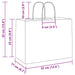 Pungi de hârtie 250 buc cu mânere roz 32x17x25 cm - WALTI WALTI