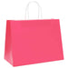 Pungi de hârtie 250 buc cu mânere roz 32x17x25 cm - WALTI WALTI