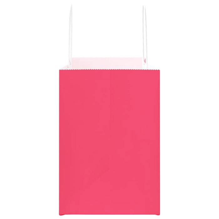 Pungi de hârtie 250 buc cu mânere roz 32x17x25 cm - WALTI WALTI