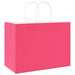 Pungi de hârtie 250 buc cu mânere roz 32x17x25 cm - WALTI WALTI
