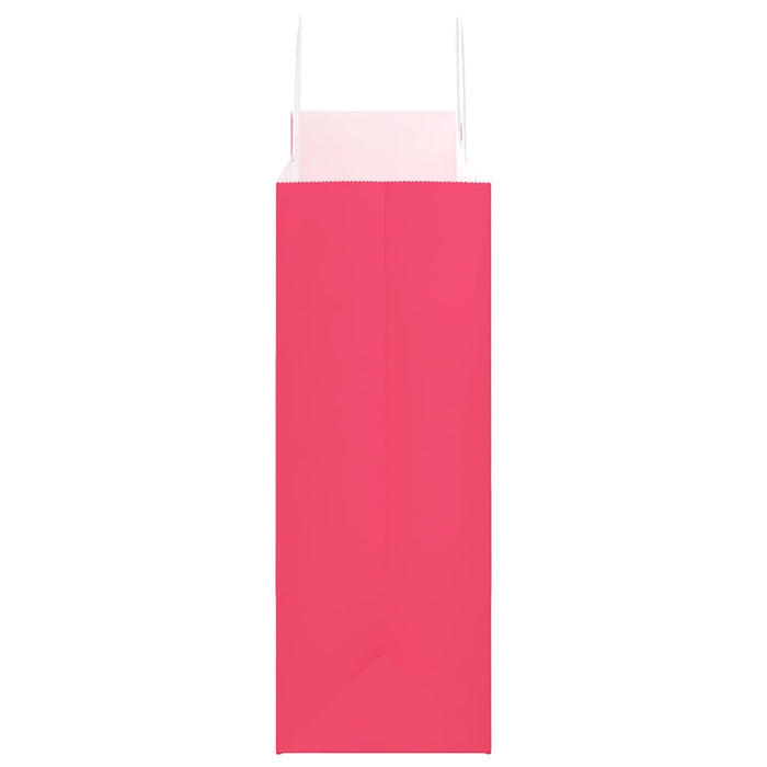 Pungi de hârtie 250 buc cu mânere roz 32x17x44 cm - WALTI WALTI
