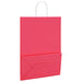 Pungi de hârtie 250 buc cu mânere roz 32x17x44 cm - WALTI WALTI